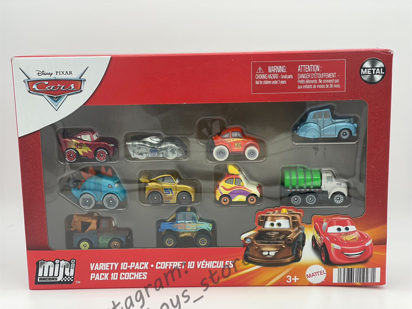 MINI RACERS DISNEY PIXAR CARS 10-PACK MATO - BNIP