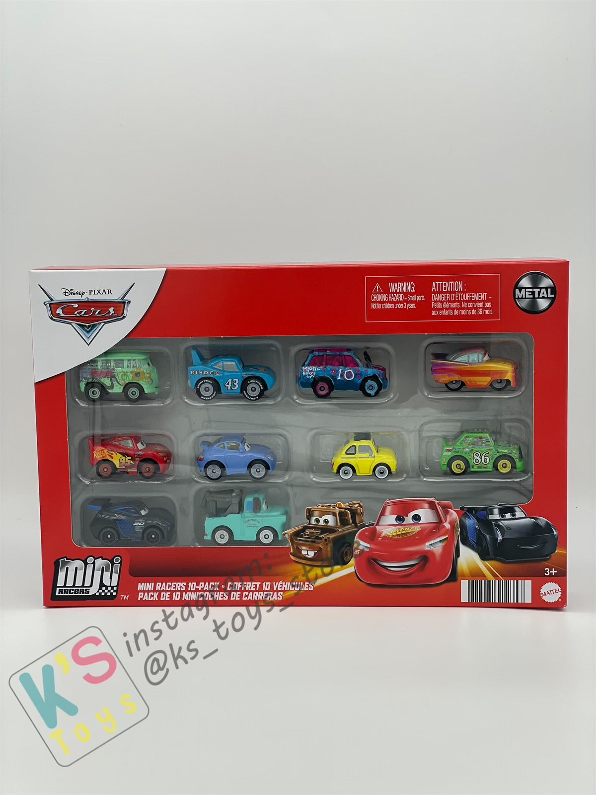 MINI RACERS DISNEY PIXAR CARS 10-PACK RADIATOR SPRINGS RAMONE - BNIP