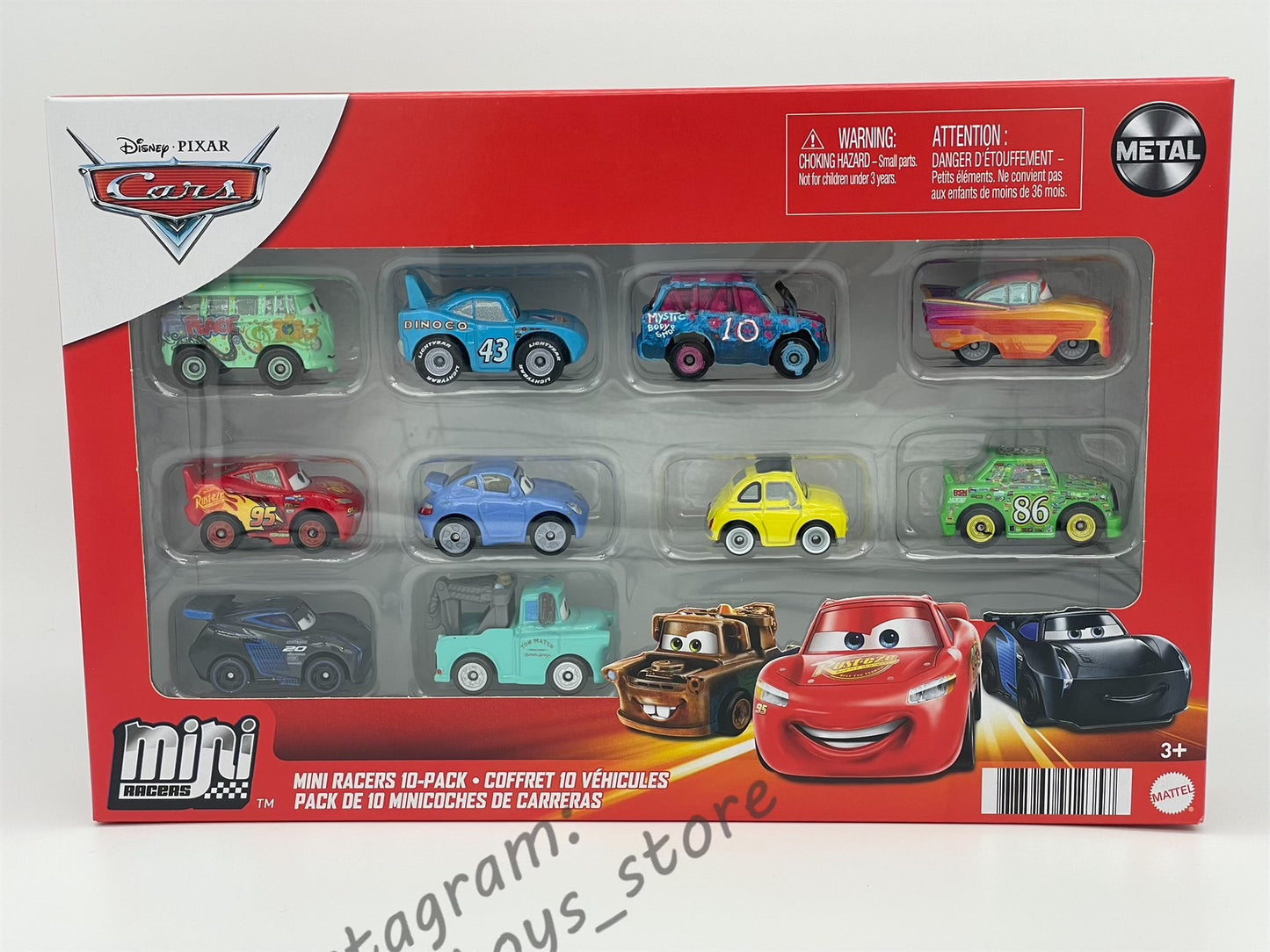 MINI RACERS DISNEY PIXAR CARS 10-PACK RADIATOR SPRINGS RAMONE - BNIP