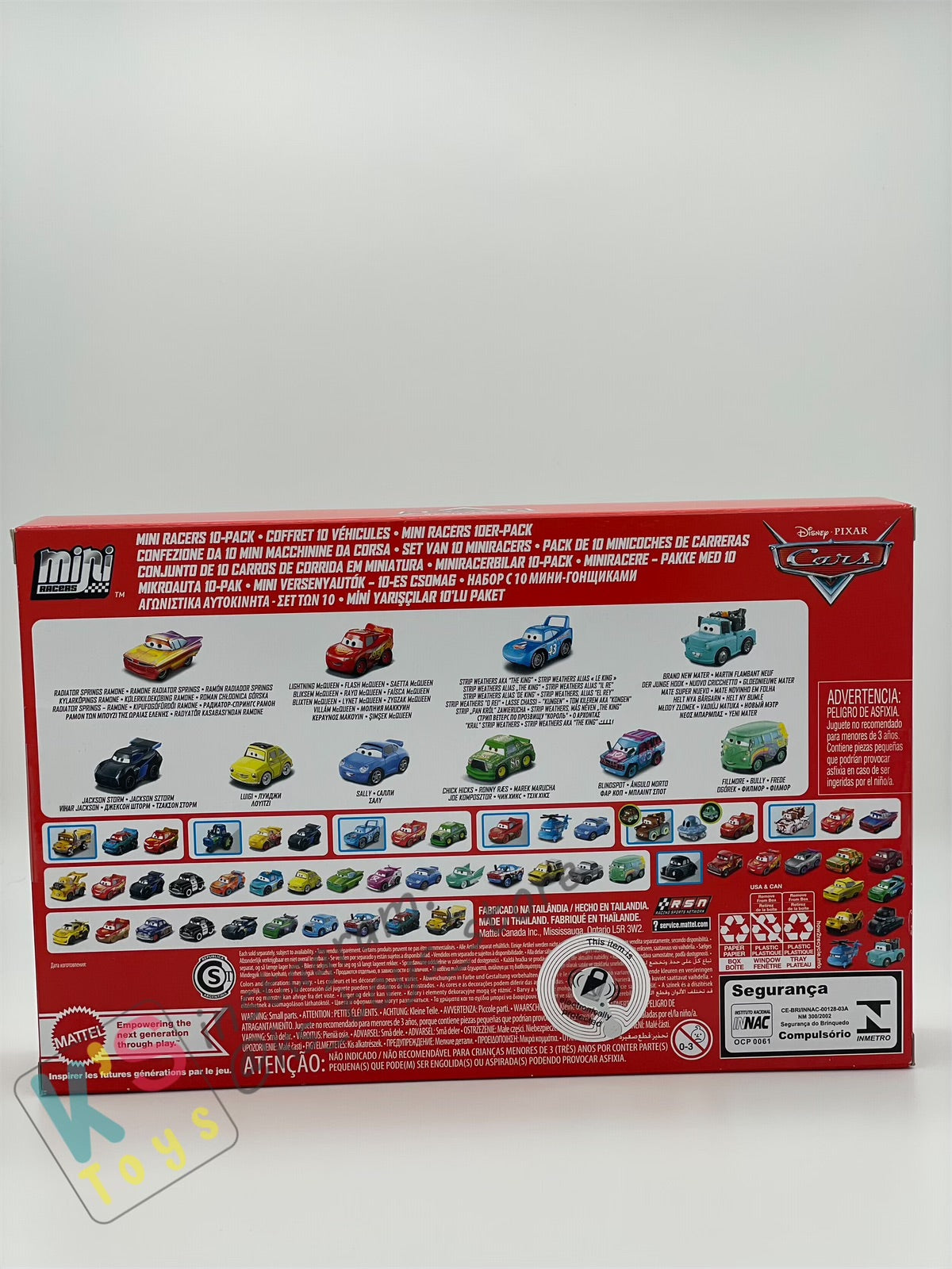 MINI RACERS DISNEY PIXAR CARS 10-PACK RADIATOR SPRINGS RAMONE - BNIP