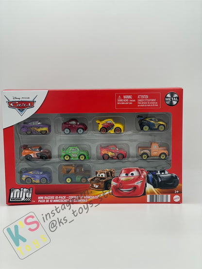 MINI RACERS DISNEY PIXAR CARS 10-PACK GOLDEN JACKSON STORM - BNIP