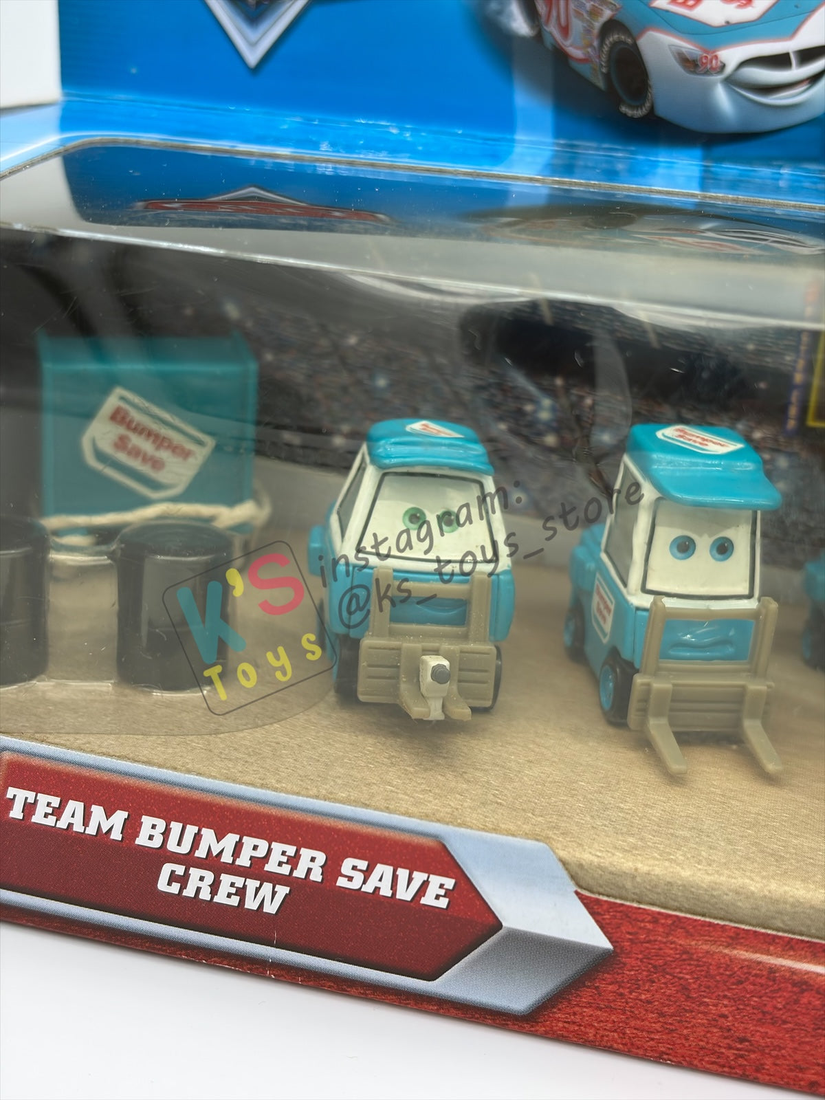 RARE DISNEY PIXAR CARS BY MATTEL, TEAM CREW BUMPER SAVE - BNIP - READ DESCRIPTION!!!!!