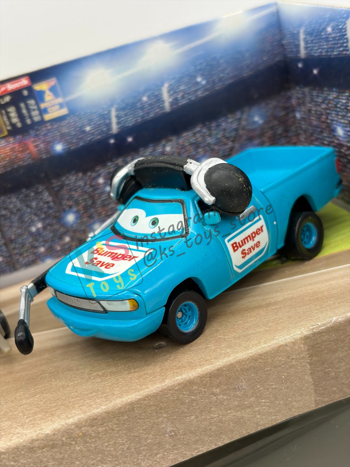 RARE DISNEY PIXAR CARS BY MATTEL, TEAM CREW BUMPER SAVE - BNIP - READ DESCRIPTION!!!!!