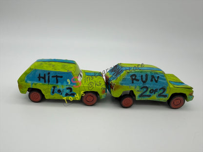 PRE-OWNED / LOOSE DISNEY PIXAR CARS BY MATTEL - "HIT AND RUN" THUNDER HOLLOWS SERIES - PLAYED IN GOOD CONDITION