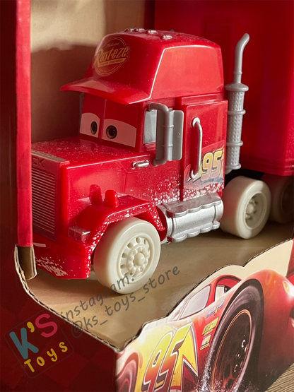 Playset Hauler Disney Pixar Cars by Mattel, 2018 Disney Cars Fireball Beach Mack Transporter Playset Including Luigi Vehicle - BNIP