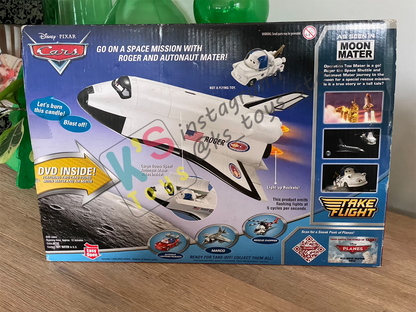 DISNEY PIXAR CARS BY MATTEL - SPACE MISSION ADVENTURE FEATURING ROGER THE SPACE SHUTTLE AND AUTONAUT MATER - BNIB