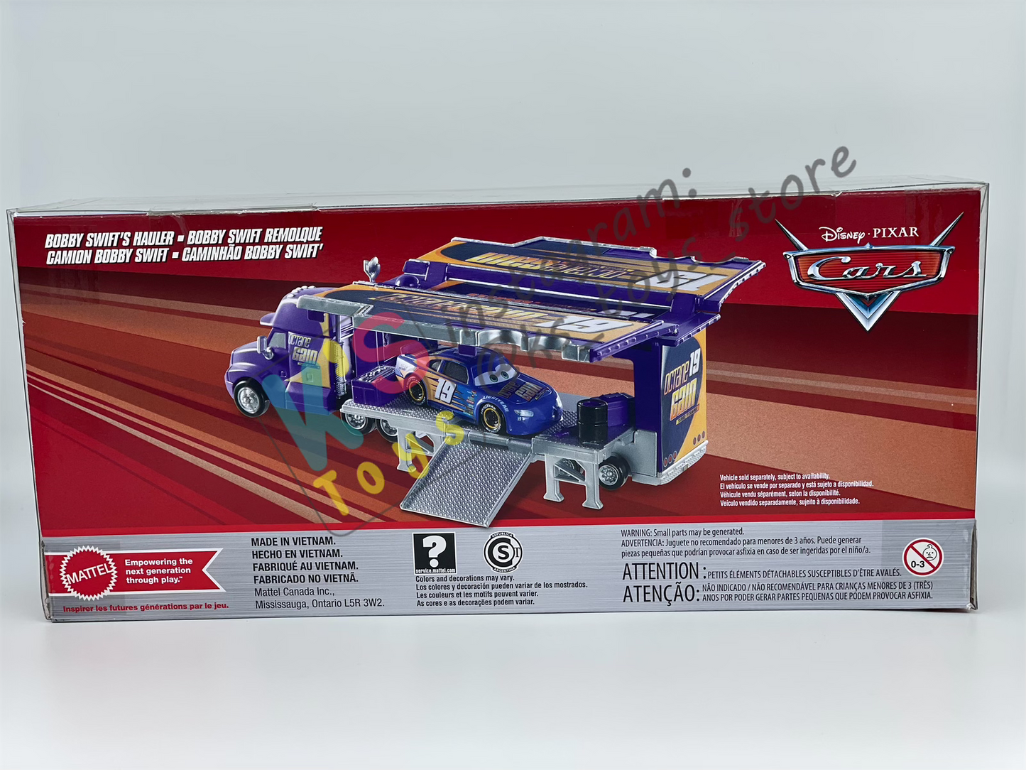 Hauler Disney Pixar Cars by Mattel, BOBBY SWIFT'S HAULER - CARS 3 - BNIP