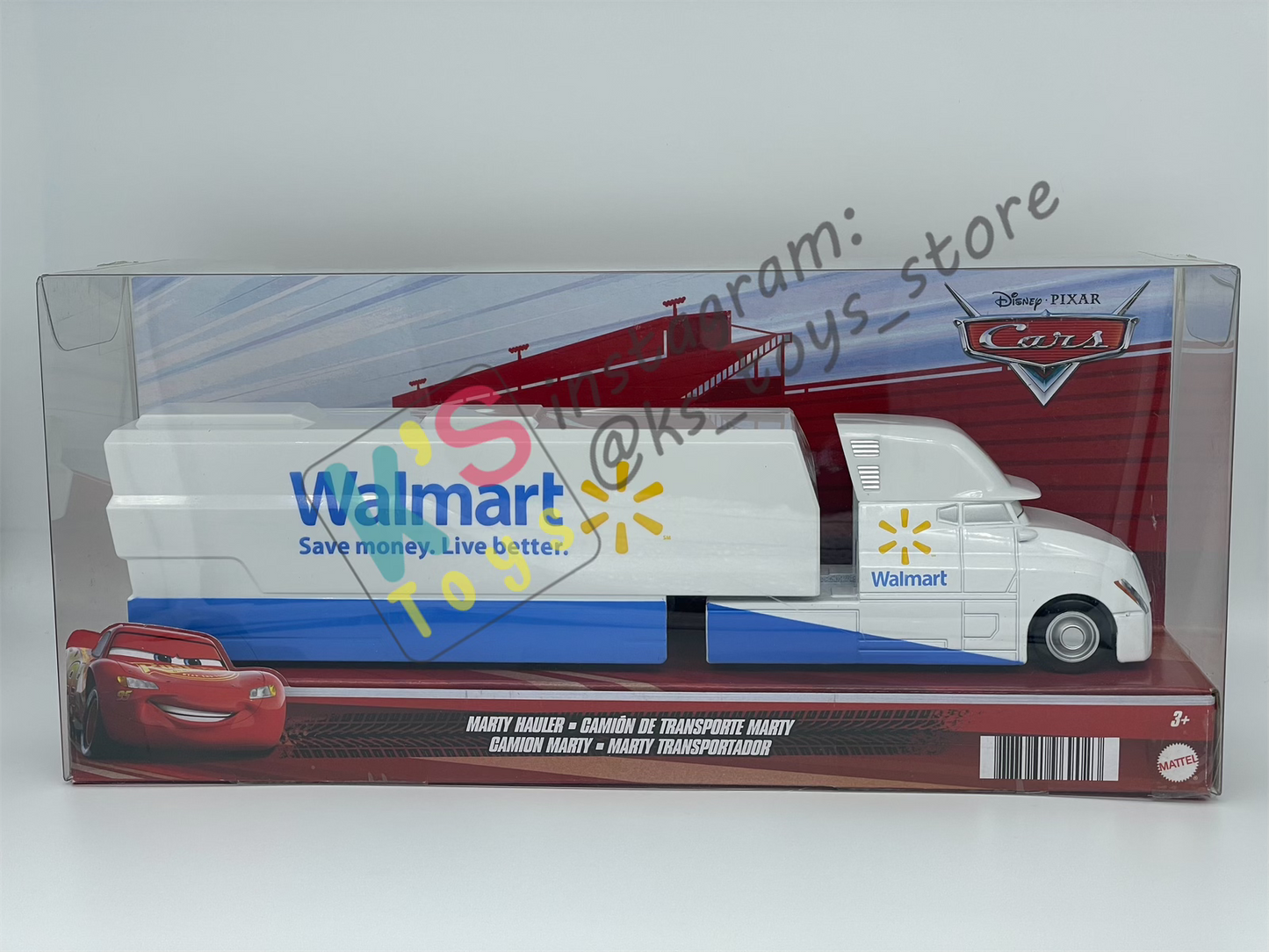 Hauler Disney Pixar Cars by Mattel, Marty Hauler Walmart Next-Gen - BNIP