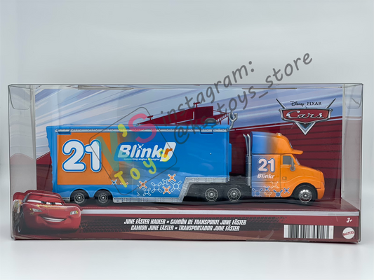 Hauler Disney Pixar Cars by Mattel, JUNE FASTER HAULER #21 BLINK - BNIP