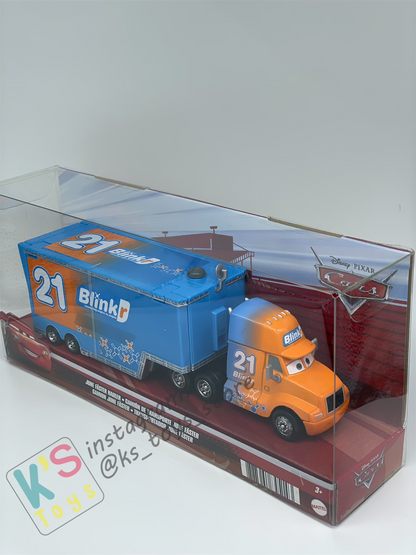 Hauler Disney Pixar Cars by Mattel, JUNE FASTER HAULER #21 BLINK - BNIP