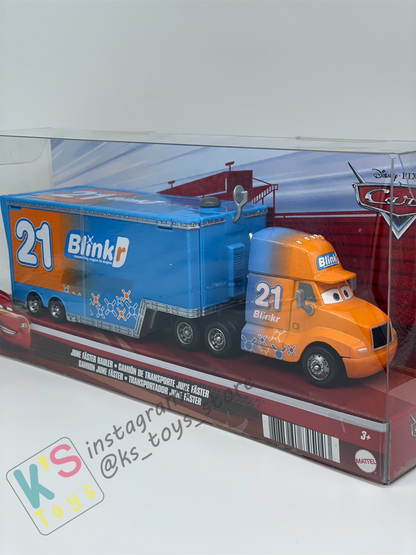 Hauler Disney Pixar Cars by Mattel, JUNE FASTER HAULER #21 BLINK - BNIP