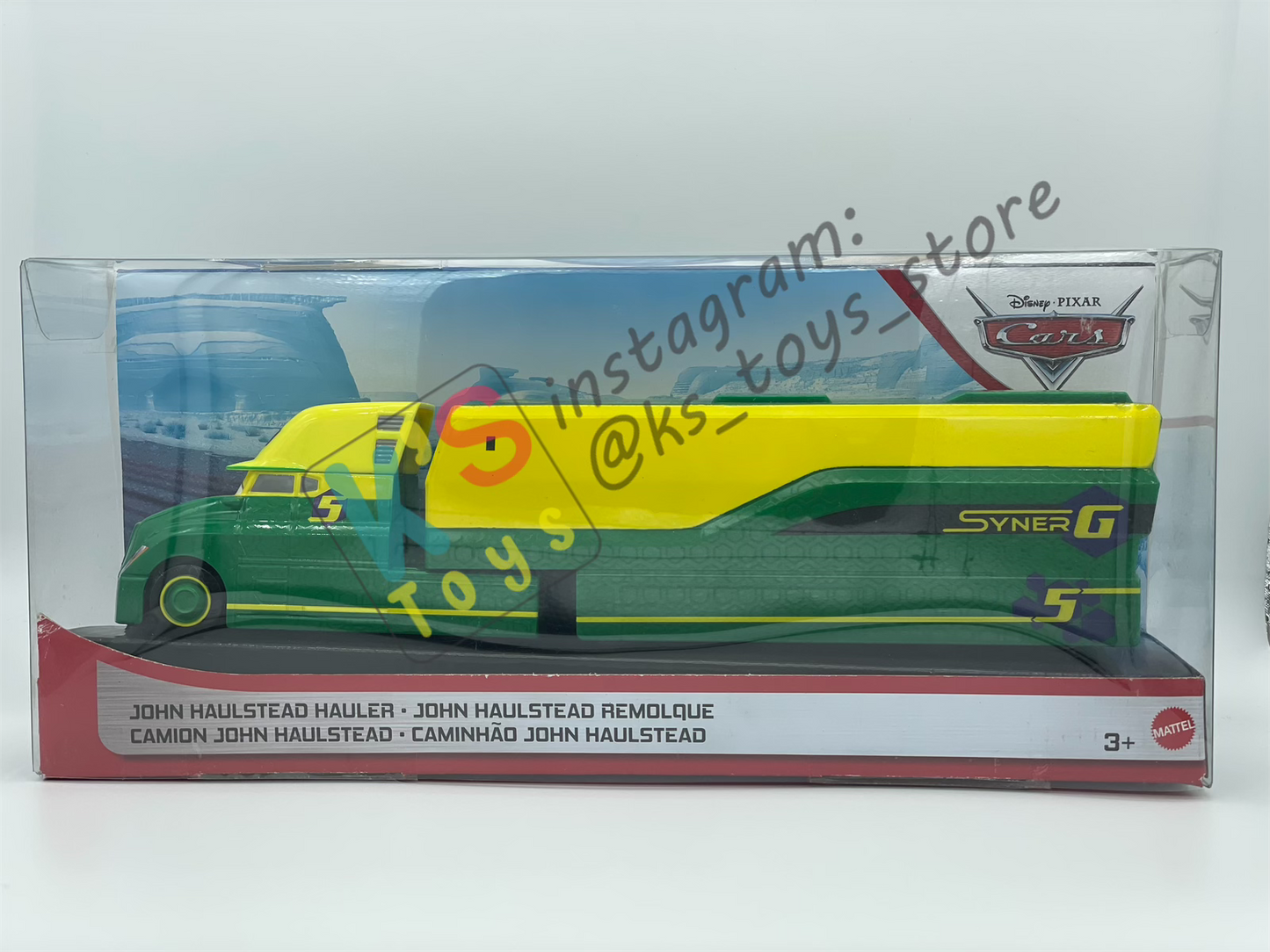 Hauler Disney Pixar Cars by Mattel, JOHN HAULSTEAD HAULER (NEXT GEN) - BNIP