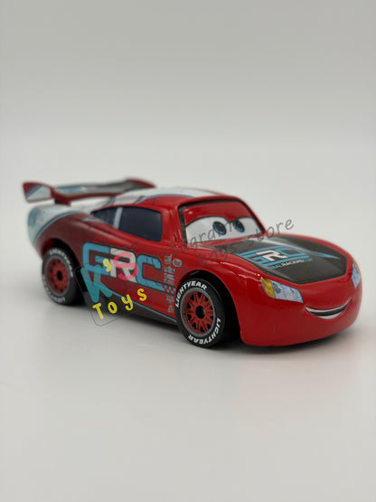 PRE-OWNED / LOOSE DISNEY PIXAR CARS - "GRC LIGHTNING MCQUEEN" GRC SERIES - NEAR MINT CONDITION - READ DESCRIPTION!!!!!!