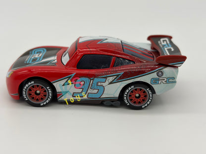 PRE-OWNED / LOOSE DISNEY PIXAR CARS - "GRC LIGHTNING MCQUEEN" GRC SERIES - NEAR MINT CONDITION - READ DESCRIPTION!!!!!!