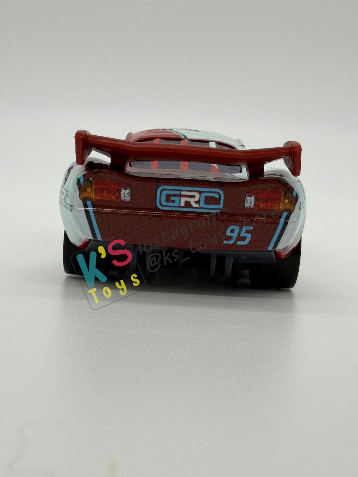 PRE-OWNED / LOOSE DISNEY PIXAR CARS - "GRC LIGHTNING MCQUEEN" GRC SERIES - NEAR MINT CONDITION - READ DESCRIPTION!!!!!!
