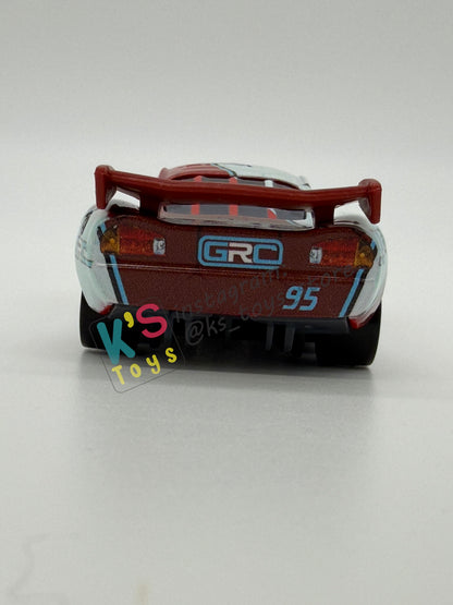 PRE-OWNED / LOOSE DISNEY PIXAR CARS - "GRC LIGHTNING MCQUEEN" GRC SERIES - NEAR MINT CONDITION - READ DESCRIPTION!!!!!!