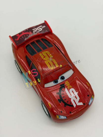 PRE-OWNED / LOOSE DISNEY PIXAR CARS - "RS 24H ENDURANCE RACE LIGHTNING MCQUEEN" RS 24 H ENDURANCE SERIES - GOOD CONDITION - READ DESCRIPTION!!!!!!