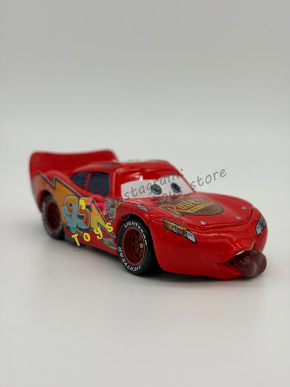 PRE-OWNED / LOOSE DISNEY PIXAR CARS - "TONGUE LIGHTNING MCQUEEN" CARS SERIES - NEAR MINT CONDITION - READ DESCRIPTION!!!!!!