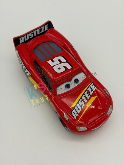 PRE-OWNED / LOOSE DISNEY PIXAR CARS BY MATTEL - "NASCAR LIGHTNING MCQUEEN" 2021 NASCAR SERIES - WITHOUT ACCESSORIES IN NEAR MINT CONDITION - READ DESCRIPTION!!!!!!!!!!