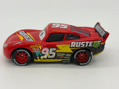 PRE-OWNED / LOOSE DISNEY PIXAR CARS BY MATTEL - "NASCAR LIGHTNING MCQUEEN" 2021 NASCAR SERIES - WITHOUT ACCESSORIES IN NEAR MINT CONDITION - READ DESCRIPTION!!!!!!!!!!