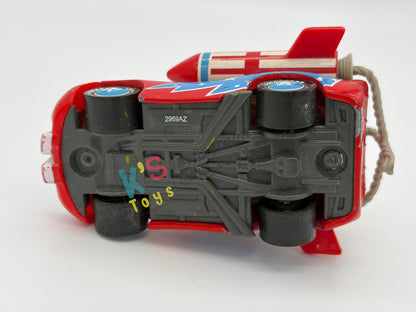 PRE-OWNED / LOOSE DISNEY PIXAR CARS - "DAREDEVIL LIGHTNING MCQUEEN WITH TEETH" - MATER THE GREATER 4-PACK - GOOD CONDITION