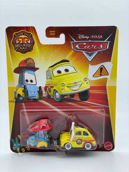 DISNEY PIXAR CARS BY MATTEL - "RACE AND RESCUE LUIGI & GUIDO" 2026 RE-RELEASE RACE & RESCUE SERIES - BNIP