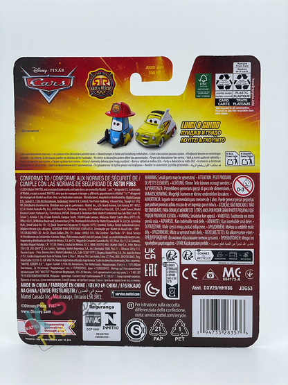 DISNEY PIXAR CARS BY MATTEL - "RACE AND RESCUE LUIGI & GUIDO" 2026 RE-RELEASE RACE & RESCUE SERIES - BNIP