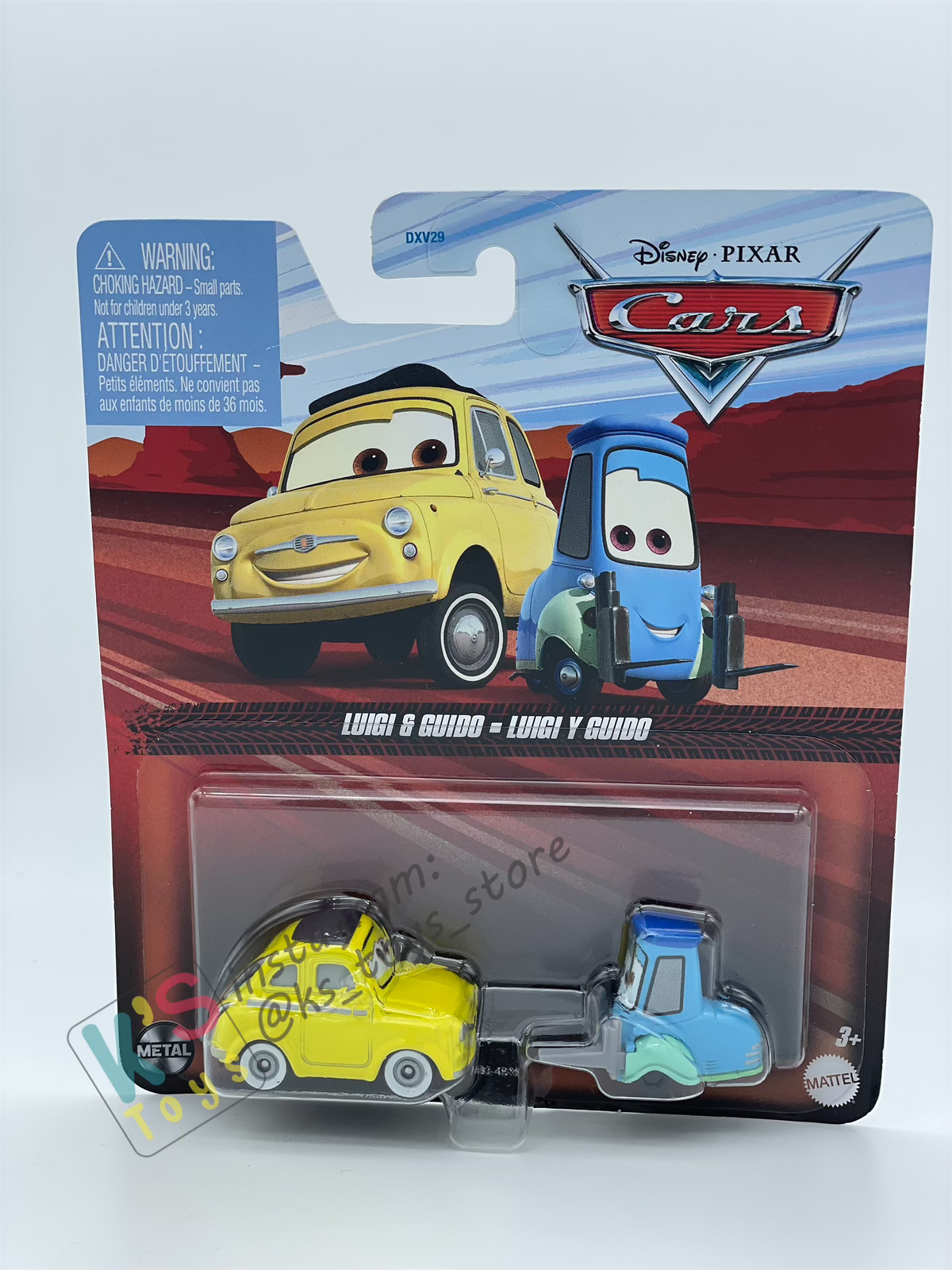 Disney Pixar Cars by MATTEL, LUIGI & GUIDO- 2024 RE-RELEASED - BNIP