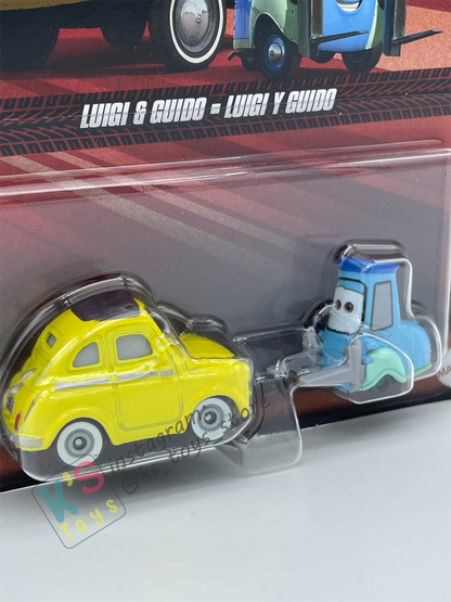 Disney Pixar Cars by MATTEL, LUIGI & GUIDO- 2024 RE-RELEASED - BNIP