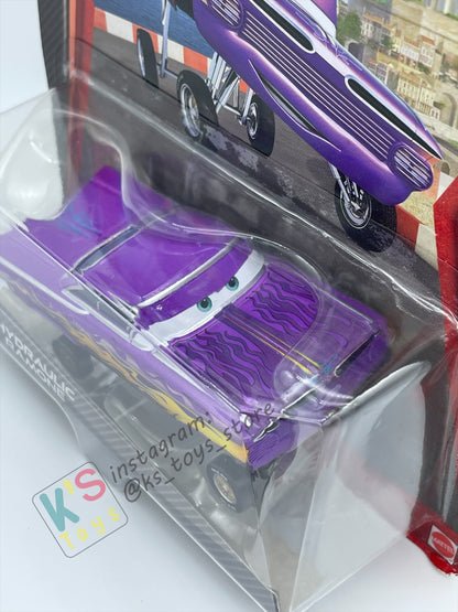 DISNEY PIXAR CARS BY MATTEL, HYDRAULIC RAMONE (PURPLE) - CARS 2 SERIES - BNIP