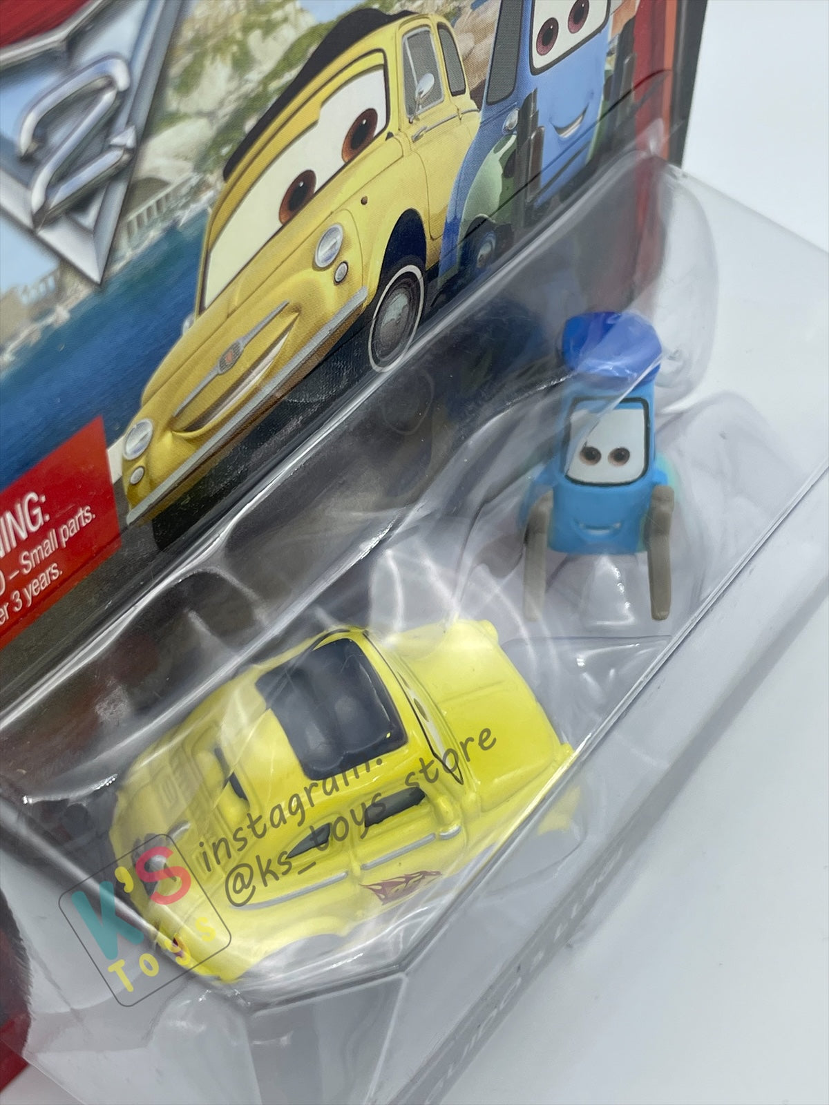 DISNEY PIXAR CARS BY MATTEL, RACE TEAM GUIDO & LUIGI - CARS 2 SERIES - BNIP