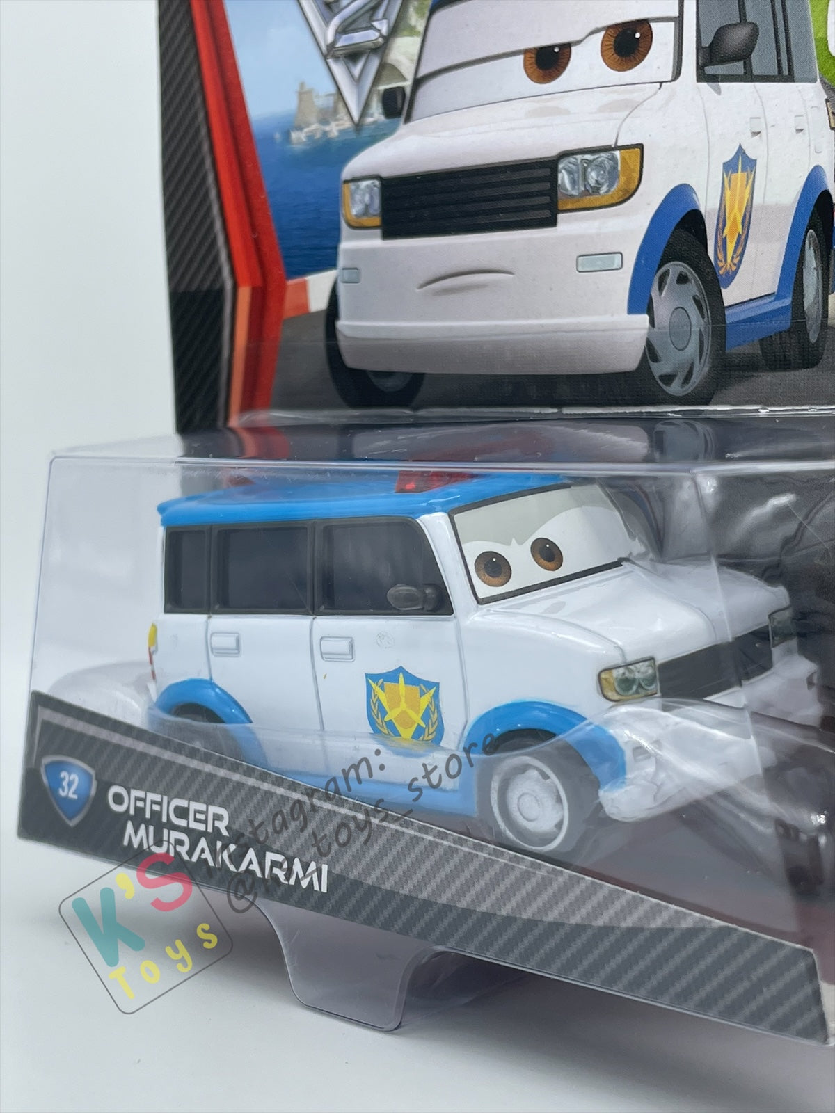 DISNEY PIXAR CARS BY MATTEL, OFFICER MURAKARMI - CARS 2 SERIES - BNIP