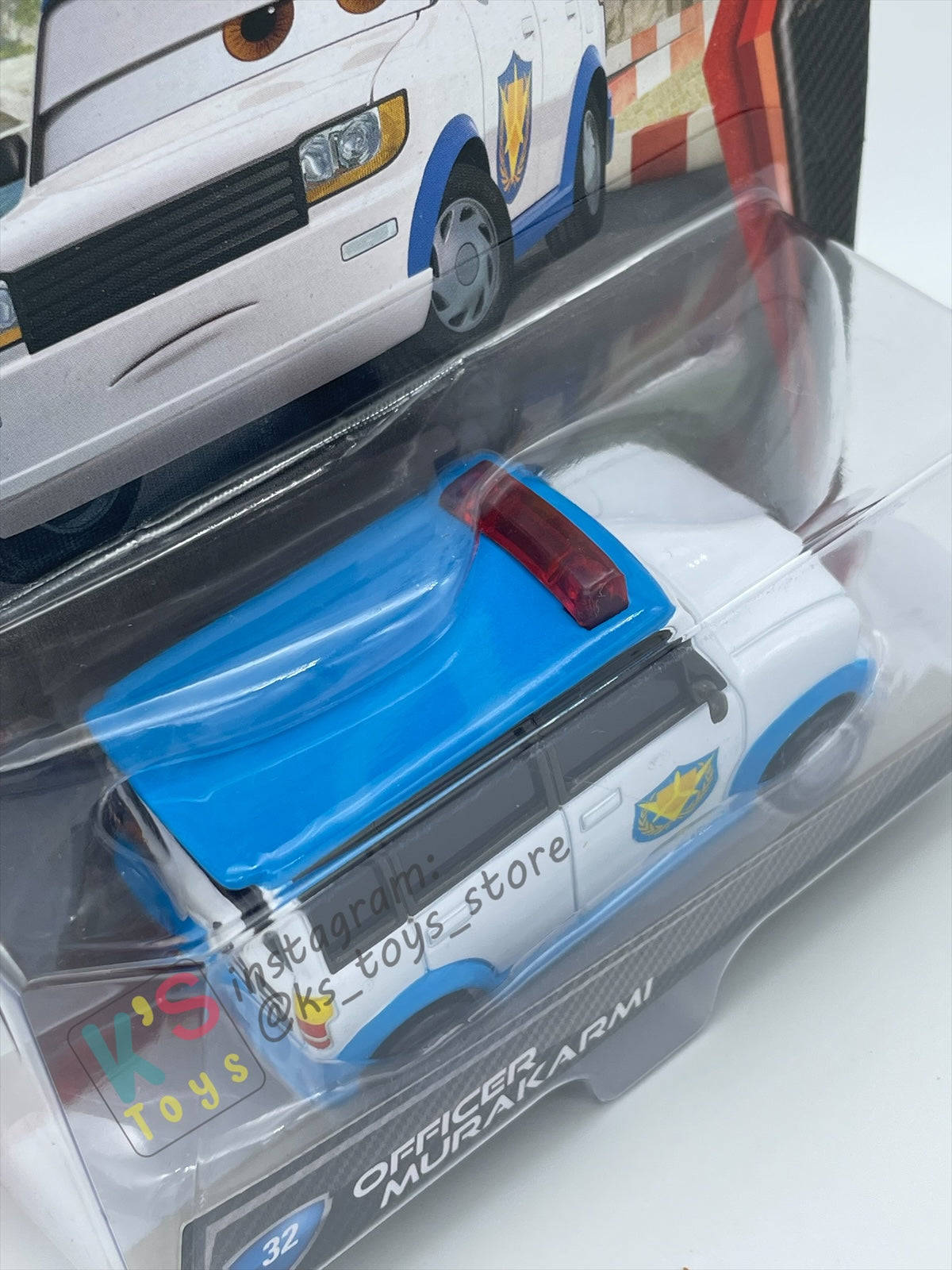 DISNEY PIXAR CARS BY MATTEL, OFFICER MURAKARMI - CARS 2 SERIES - BNIP