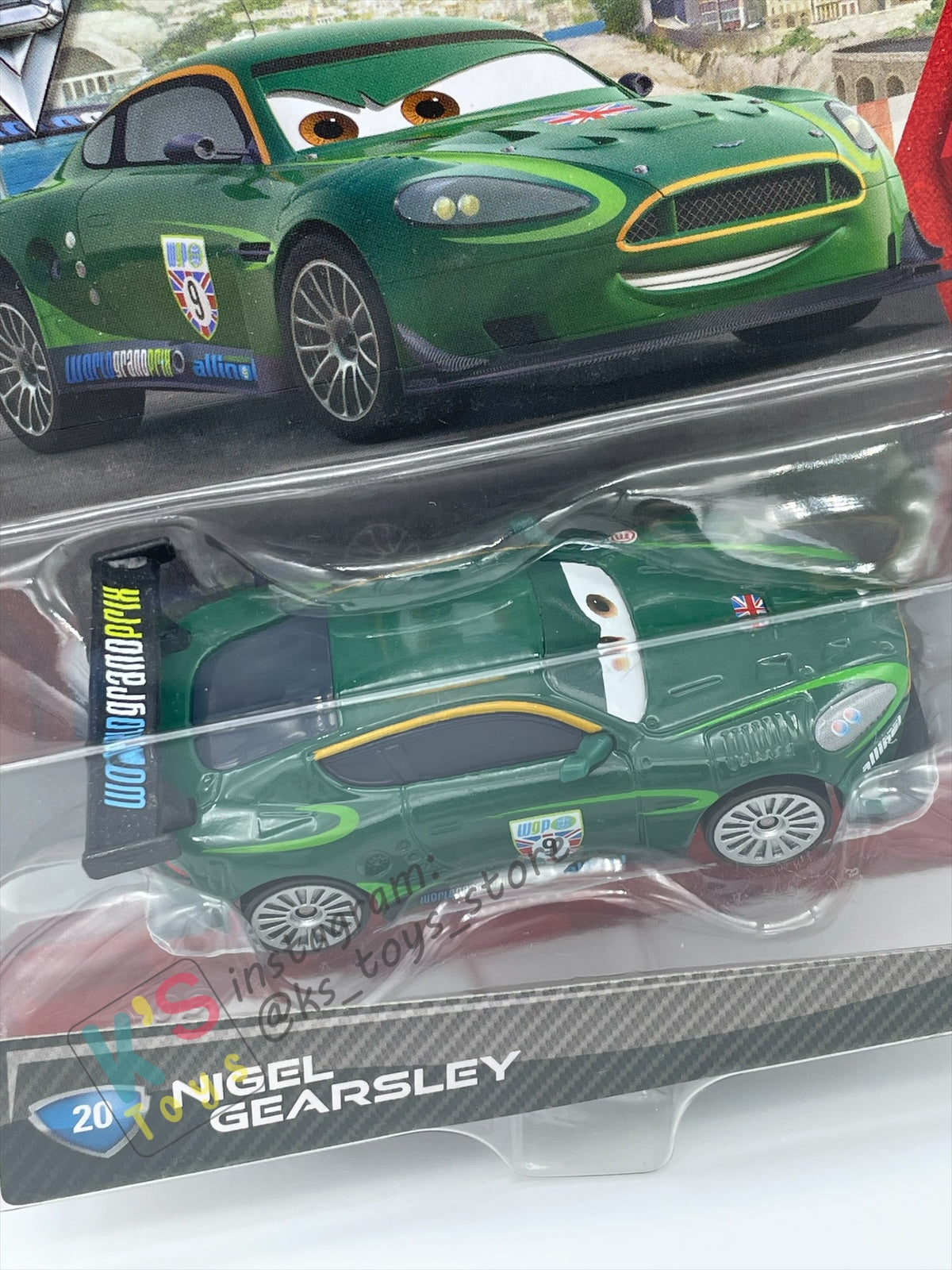 DISNEY PIXAR CARS BY MATTEL, NIGEL GEARSLEY - CARS 2 SERIES - BNIP