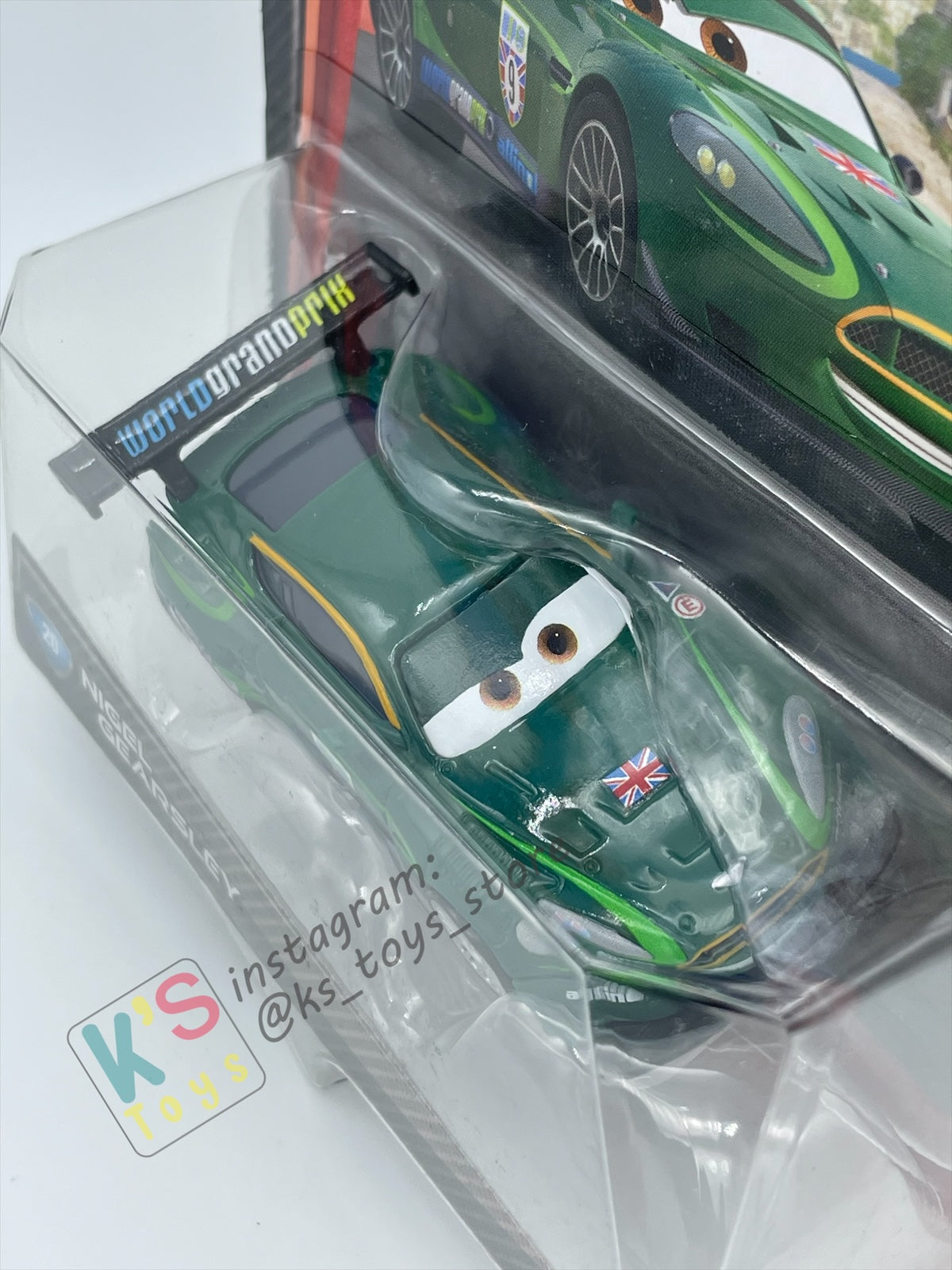 DISNEY PIXAR CARS BY MATTEL, NIGEL GEARSLEY - CARS 2 SERIES - BNIP