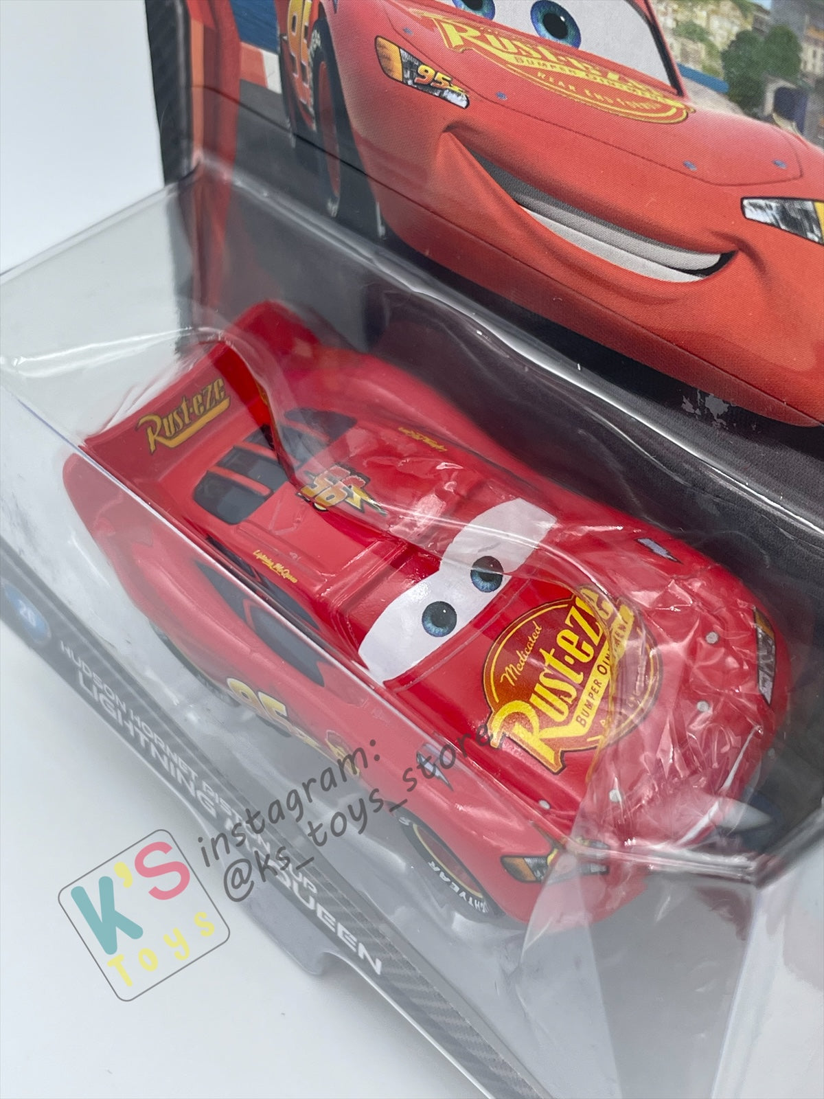 DISNEY PIXAR CARS BY MATTEL, HUDSON HORNET PISTON CUP LIGHTNING MCQUEEN - CARS 2 SERIES - BNIP