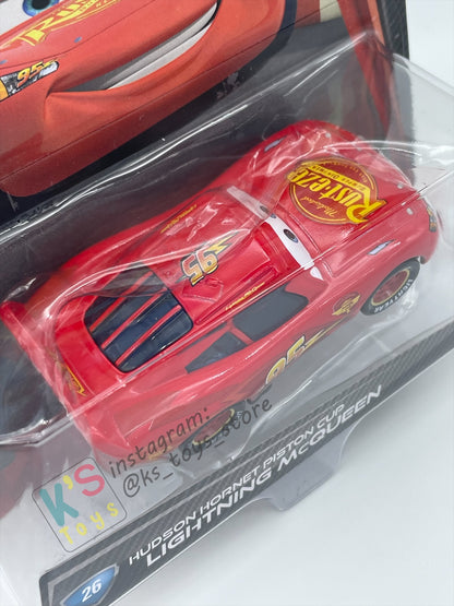 DISNEY PIXAR CARS BY MATTEL, HUDSON HORNET PISTON CUP LIGHTNING MCQUEEN - CARS 2 SERIES - BNIP