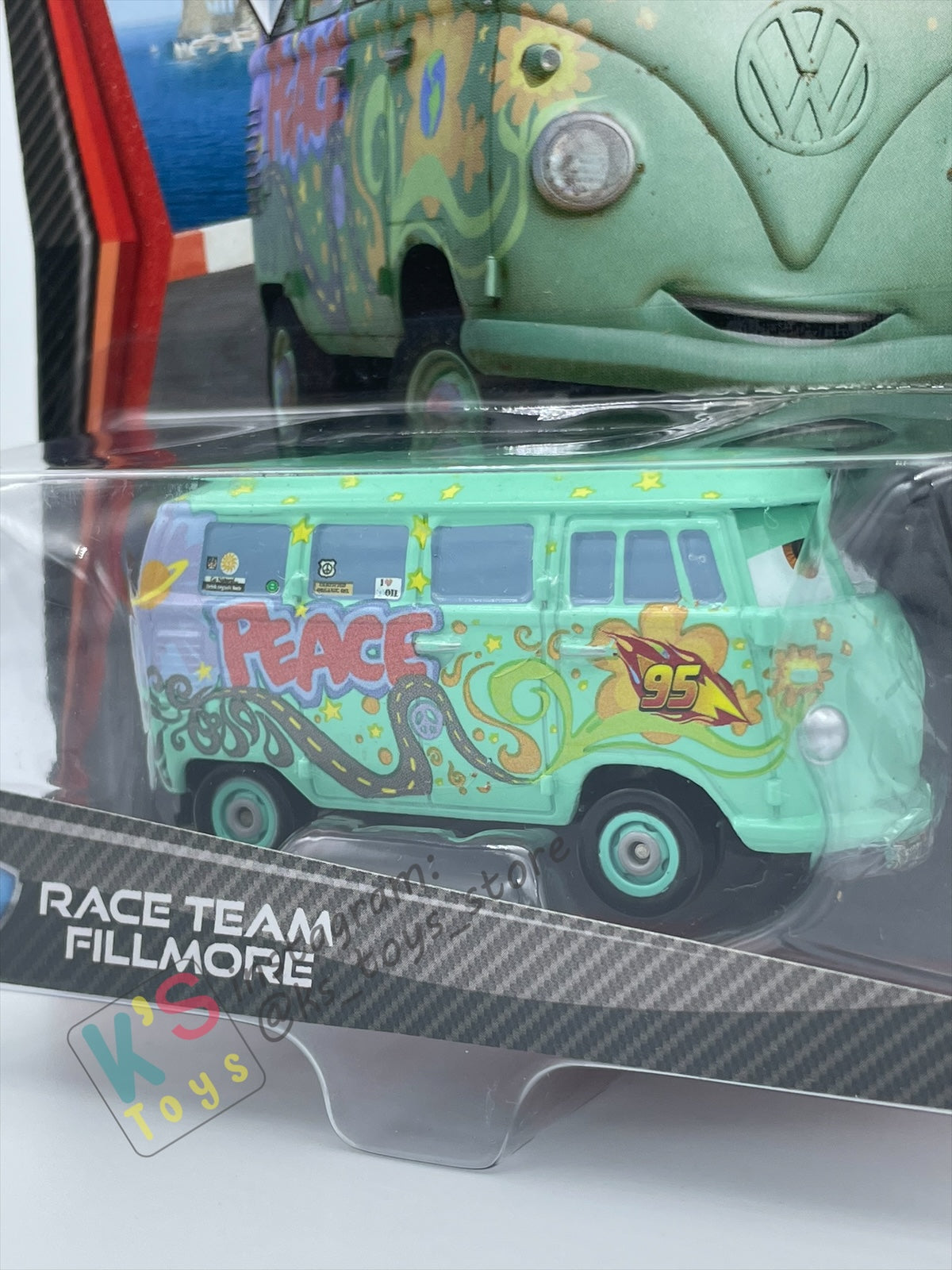 DISNEY PIXAR CARS BY MATTEL, "FILLMORE RACE TEAM" CARS 2 - BNIP