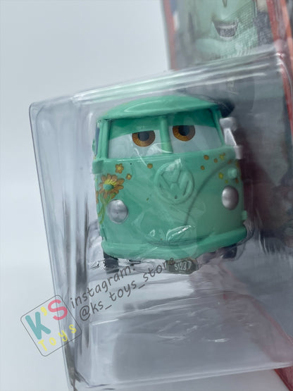 DISNEY PIXAR CARS BY MATTEL, "FILLMORE RACE TEAM" CARS 2 - BNIP