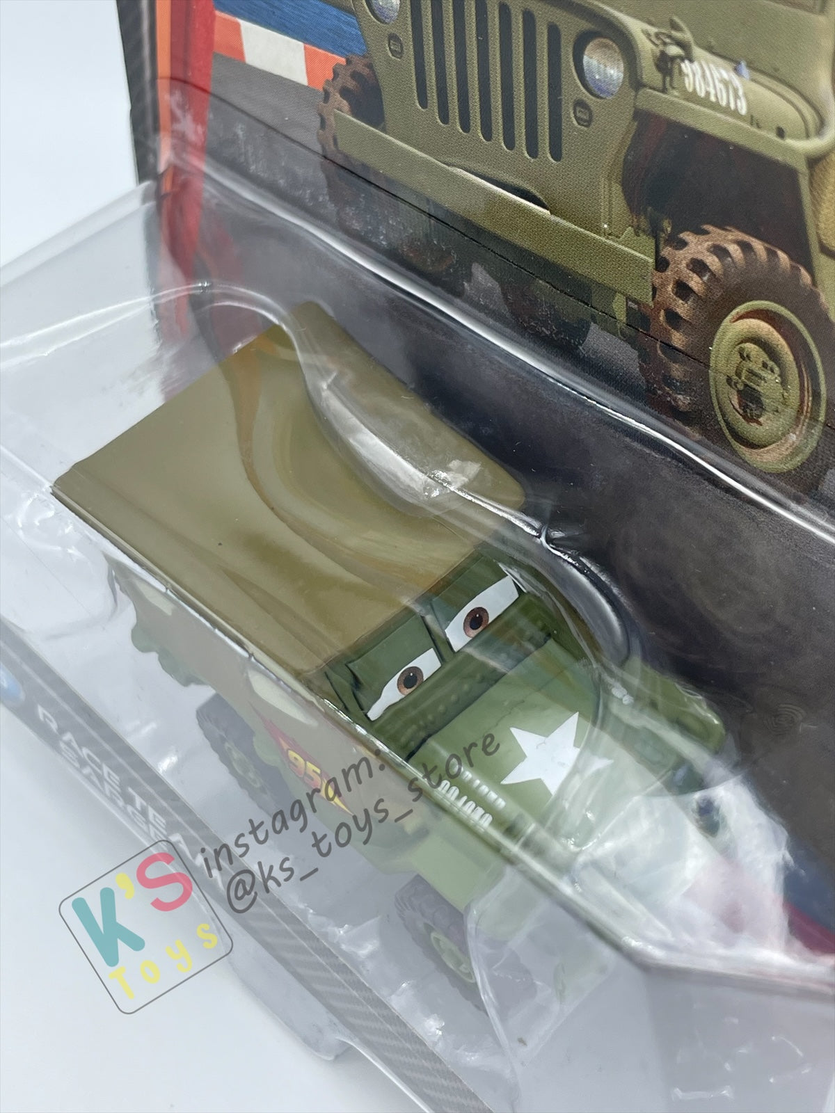 DISNEY PIXAR CARS BY MATTEL, RACE TEAM SARGE - CARS 2 - BNIP