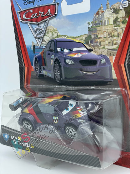 DISNEY PIXAR CARS BY MATTEL, CARS 2 MAX SCHNELL - BNIP