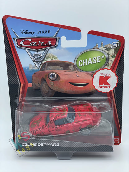 DISNEY PIXAR CARSBY MATTEL, "CELINE DEPHARE" CHASE CARS 2 SERIES KMART EXCLUSIVE - BNIP