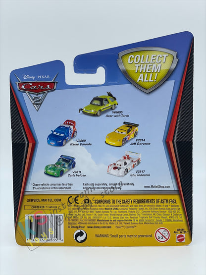 DISNEY PIXAR CARSBY MATTEL, "CELINE DEPHARE" CHASE CARS 2 SERIES KMART EXCLUSIVE - BNIP