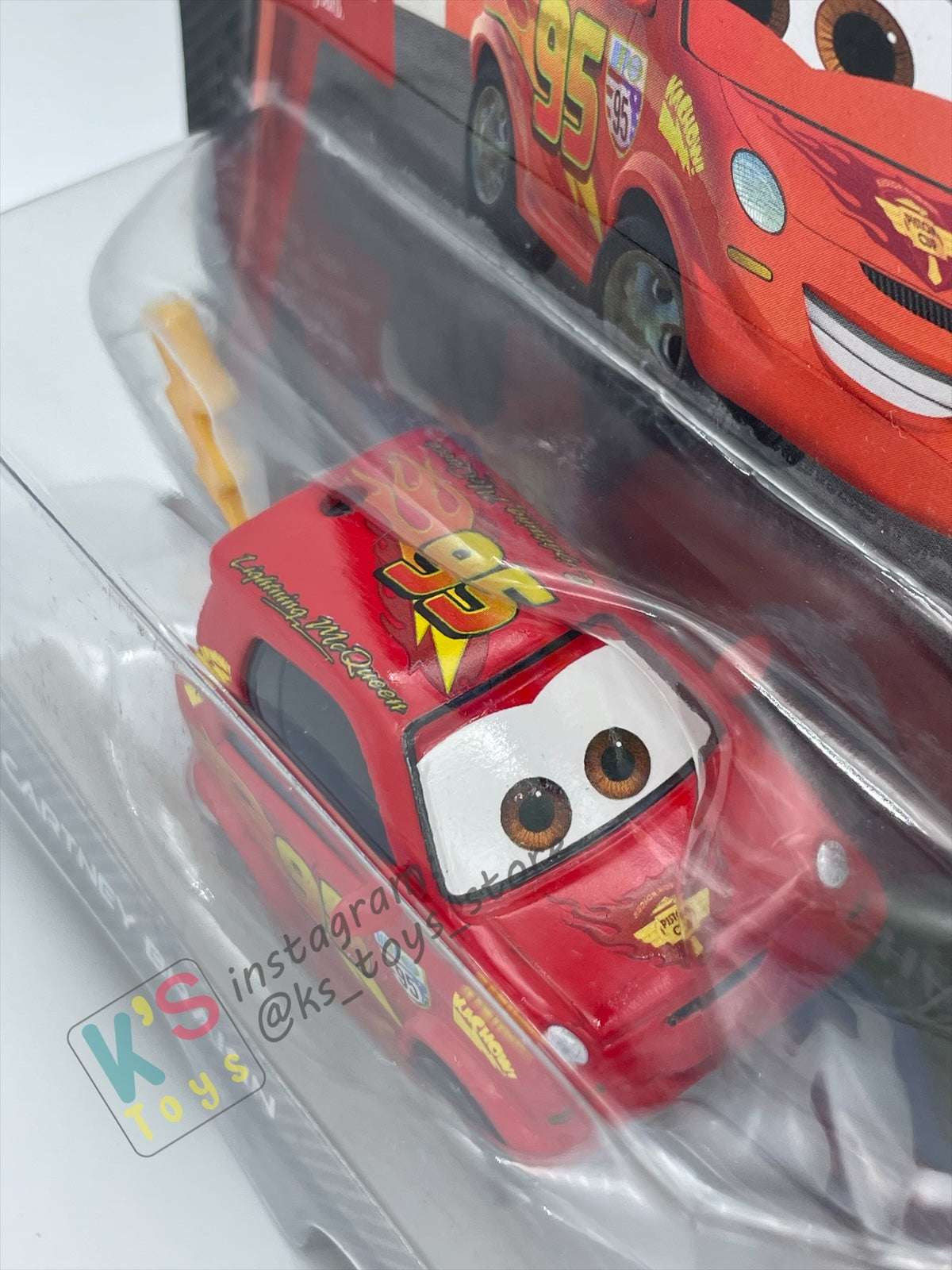 DISNEY PIXAR CARS BY MATTEL, "CARTNEY BRAKIN" CHASE CARS 2 SERIES - BNIP