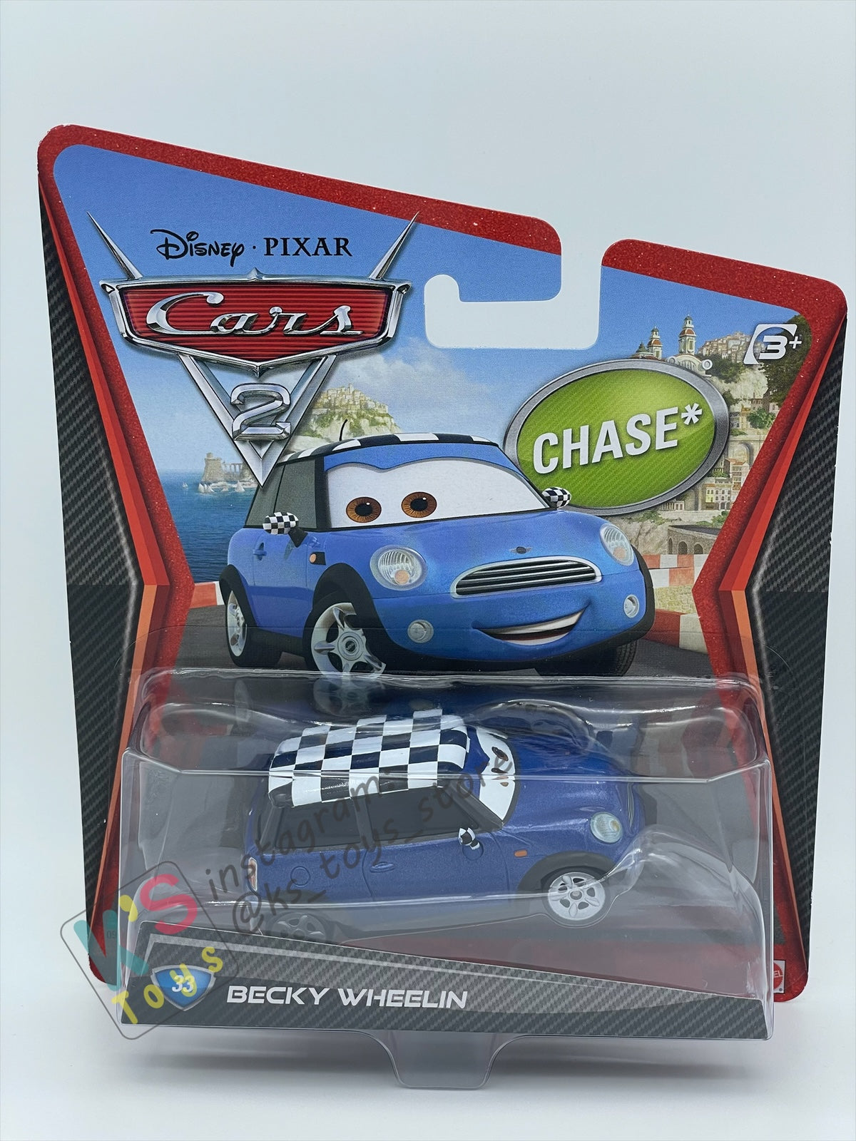 DISNEY PIXAR CARS BY MATTEL, BECKY WHEELIN - CARS 2 - BNIP