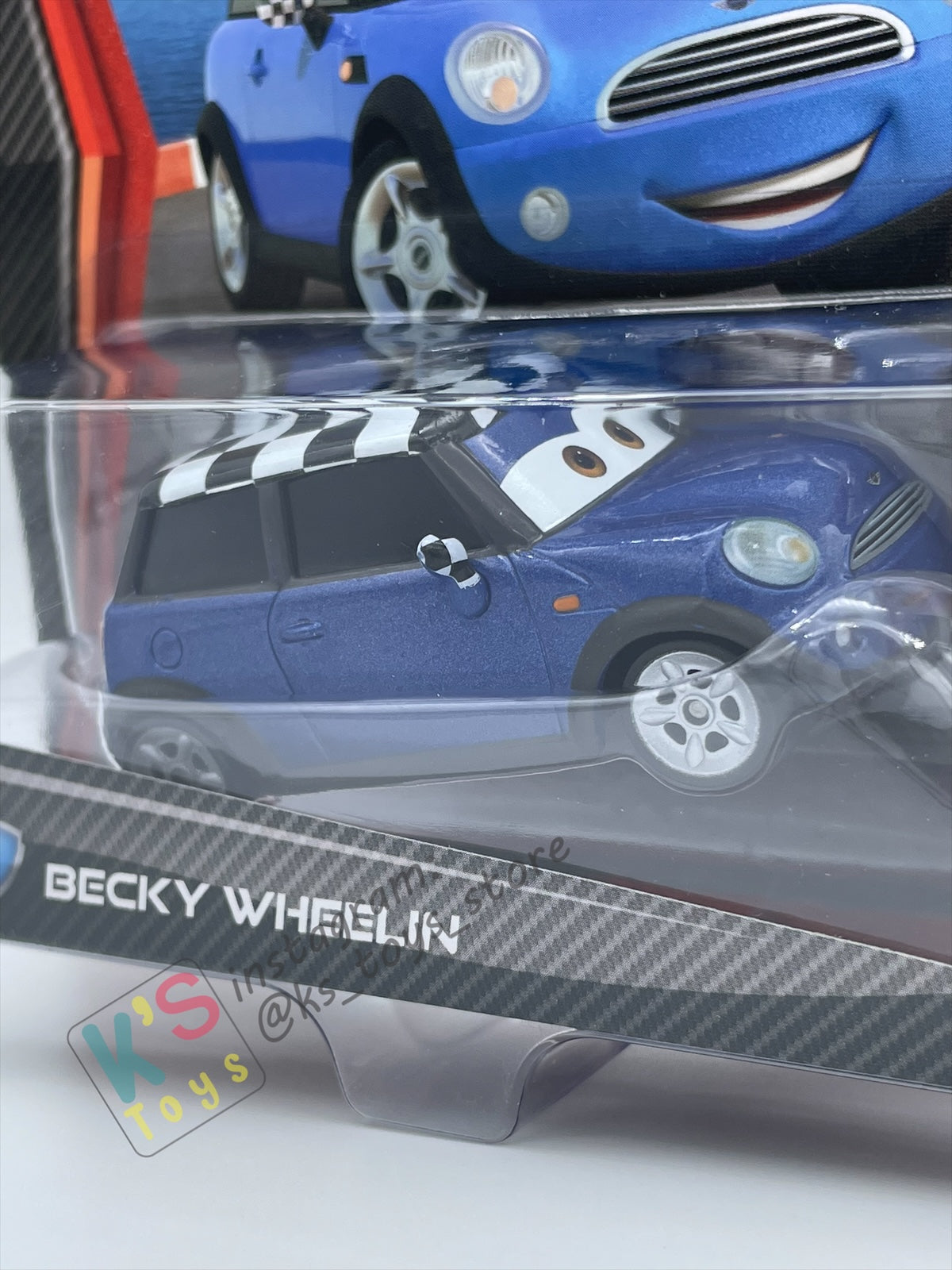 DISNEY PIXAR CARS BY MATTEL, BECKY WHEELIN - CARS 2 - BNIP