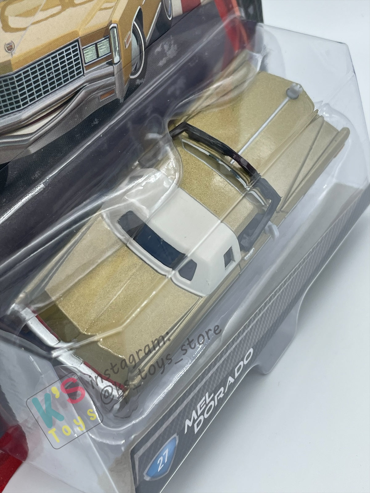 DISNEY PIXAR CARS BY MATTEL, "MEL DORADO #27" CARS 2 - BNIP