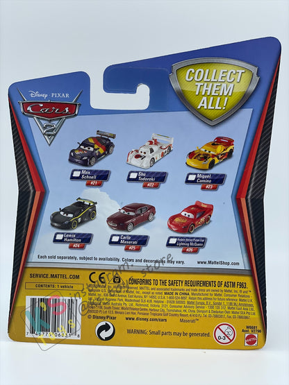 DISNEY PIXAR CARS BY MATTEL, HUDSON HORNET PISTON CUP LIGHTNING MCQUEEN - CARS 2 SERIES - BNIP