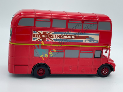PRE-OWNED / LOOSE DISNEY STORE CARS "DOUBLE DECKER BUS" CARS 2 LONDON CALLING 5PACK SIZE 1:43 - DISPLAYED CONDITION