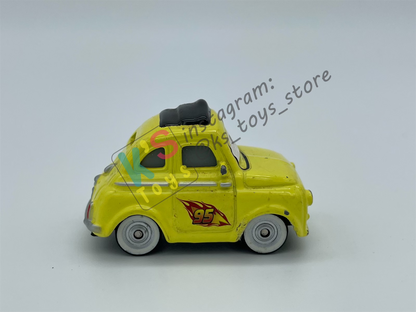 PRE-OWNED / LOOSE DISNEY PIXAR CARS - "RACE TEAM LUIGI AND WHEEL WELL GUIDO" PLAYED IN GOOD CONDITION